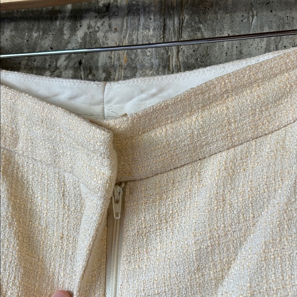 SANDRO Women's Tweed Trousers Size 34/US 0-2 In Ivory - Picture 4 of 10